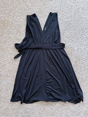 Black Sleeveless V-Neck Dress LBD Size S